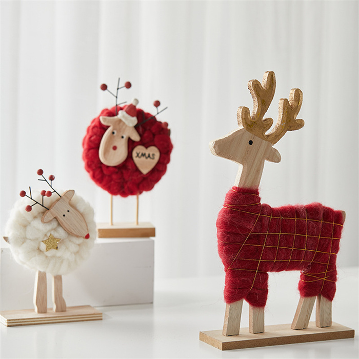 Wooden Wool Felt Christmas Ornament3.jpg